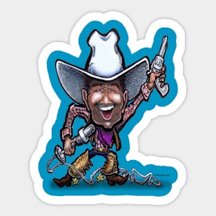 Singing Cowboy Sticker